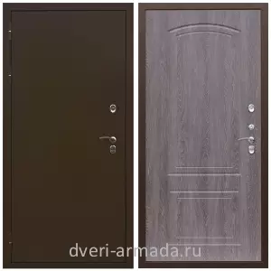Для дачи, Дверь входная железная уличная в дом Армада Термо Молоток коричневый/ МДФ 6 мм ФЛ-138 Дуб филадельфия графит для дачи на заказ от производителя