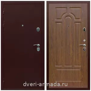 Левые входные двери, Дверь входная железная Армада Люкс Антик медь / МДФ 6 мм ФЛ-58 Мореная береза с фрезеровкой в квартиру