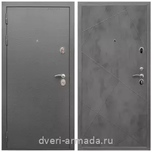 Красивые входные двери, Дверь входная Армада Оптима Антик серебро / МДФ 10 мм ФЛ-291 Бетон темный