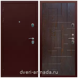 Готовые входные двери, Дверь входная Армада Люкс ТАнтик медь / МДФ 16 мм ФЛ-57 Дуб шоколад