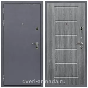 Темные входные двери, Дверь входная Армада Престиж Антик серебро / МДФ 16 мм ФЛ-39 Дуб Филадельфия графит