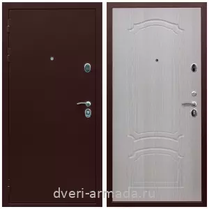 Входные двери Йошкар-Ола, Дверь входная стальная Армада Люкс Антик медь / МДФ 6 мм ФЛ-140 Дуб беленый в офисное помещение с порошковым покрытием