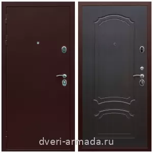 Входные двери с замками Mottura, Дверь входная элитная Армада Люкс Антик медь / МДФ 6 мм ФЛ-140 Венге утепленная парадная