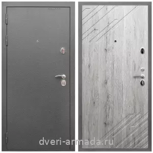 С порошковым напылением, Дверь входная Армада Оптима Антик серебро / МДФ 16 мм ФЛ-143 Рустик натуральный