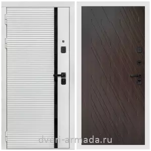 Входные двери 880х2050, Дверь входная Армада Каскад WHITE МДФ 10 мм / МДФ 16 мм ФЛ-86 Венге структурный