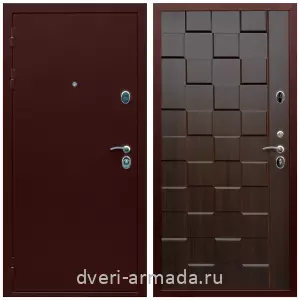 Входные двери МДФ для офиса, Дверь входная Армада Люкс Антик медь / МДФ 16 мм ОЛ-39 Эковенге