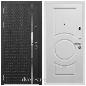 Входные двери черная шагрень, Дверь входная Армада Престиж Белая шагрень МДФ 16 мм ФЛН - 501 / МДФ 16 мм МС-100 Белый матовый