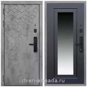 Входные двери со вставками, Дверь входная Армада Квадро МДФ 16 мм Kaadas S500 / МДФ 16 мм ФЛЗ-120 Венге