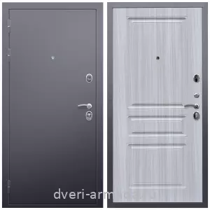 Входные двери лофт, Дверь входная Армада Люкс Антик серебро / МДФ 16 мм ФЛ-243 Сандал белый