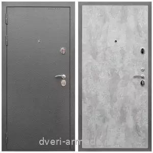 4 контура, Дверь входная Армада Оптима Антик серебро / МДФ 6 мм ПЭ Цемент светлый