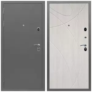 С порошковым напылением, Дверь входная Армада Орбита Антик серебро/ МДФ 16 мм ФЛ-247 сосна белая