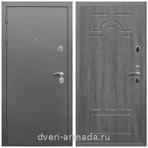 Готовые входные двери, Дверь входная Армада Оптима Антик серебро / МДФ 6 мм ФЛ-58 Дуб Филадельфия графит