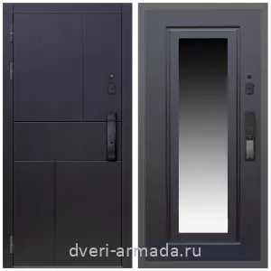 Входные двери с двумя петлями, Умная входная смарт-дверь Армада Оникс МДФ 10 мм Kaadas K9 / МДФ 16 мм ФЛЗ-120 Венге
