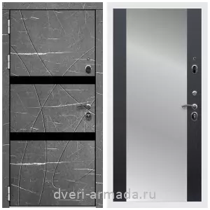 Черные входные двери, Металлическая дверь входная Армада Престиж Белая шагрень МДФ 16 мм Торос графит / МДФ 16 мм СБ-16 Венге