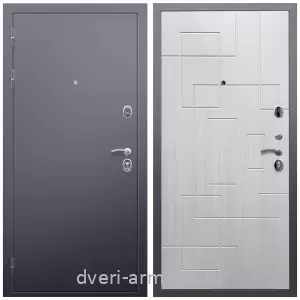 Входные двери лофт, Дверь входная Армада Люкс Антик серебро / МДФ 16 мм ФЛ-57 Белый жемчуг
