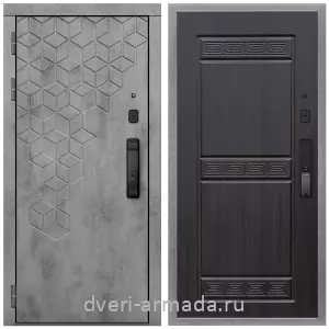 Входные двери 2050 мм, Дверь входная Армада Квадро МДФ 16 мм Kaadas K9 / МДФ 10 мм ФЛ-242 Эковенге