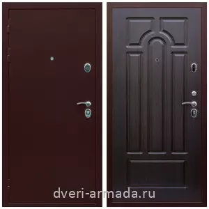 Входные двери Йошкар-Ола, Дверь входная стальная теплая Армада Люкс Антик медь / МДФ 6 мм ФЛ-58 Венге двухконтурная в тамбур