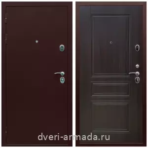 Входные двери лофт, Дверь входная Армада Люкс Антик медь / МДФ 6 мм ФЛ-243 Эковенге наружная с утеплением в частный дом