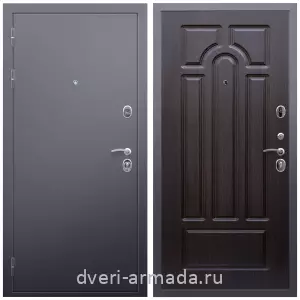 Входные двери МДФ для офиса, Дверь входная Армада Люкс Антик серебро / МДФ 6 мм ФЛ-58 Венге от завода в частный дом уличная