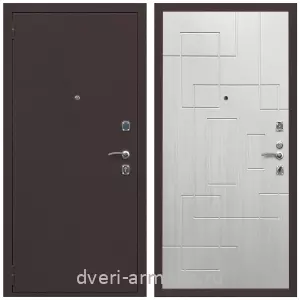 Входные двери лофт, Дверь входная Армада Комфорт Антик медь / МДФ 16 мм ФЛ-57 Белый жемчуг