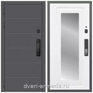 Входные двери 2050 мм, Дверь входная Армада Роуд МДФ 10 мм Kaadas K9 / МДФ 16 мм ФЛЗ-120 Ясень белый
