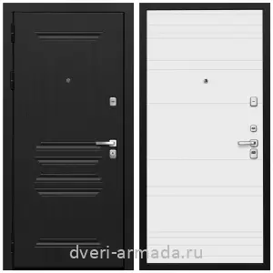 Входные двери черная шагрень, Дверь входная Армада Экстра МДФ 10 мм ФЛ-243 Черная шагрень / МДФ 16 мм ФЛ Дуб кантри белый горизонт