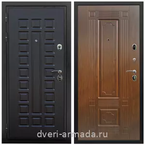 Двери МДФ для квартиры, Дверь входная Армада Триумф МДФ 16 мм ФЛ-183 Венге / МДФ 6 мм ФЛ-2 Мореная береза