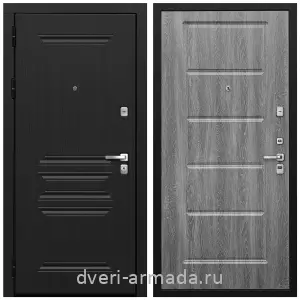 Входные двери черная шагрень, Дверь входная Армада Экстра МДФ 10 мм ФЛ-243 Черная шагрень / МДФ 16 мм ФЛ-39 Дуб Филадельфия графит