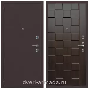 Входные двери с замками Mottura, Дверь входная Армада Комфорт Антик медь / МДФ 16 мм ОЛ-39 Эковенге