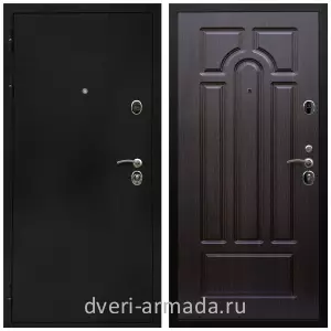 Темные входные двери, Дверь входная Армада Престиж Черная шагрень / МДФ 16 мм ФЛ-58 Венге