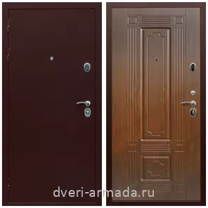 Входные двери 880 мм, Дверь входная Армада Люкс Антик медь / МДФ 16 мм ФЛ-2 Мореная береза