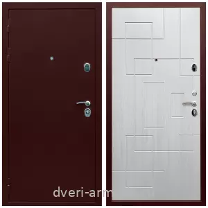 Входные двери лофт, Дверь входная Армада Люкс Антик медь / МДФ 16 мм ФЛ-57 Белый жемчуг