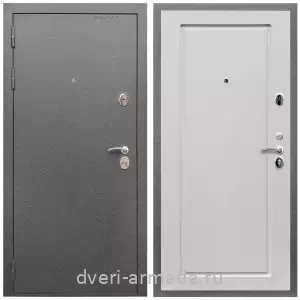 2 контура, Дверь входная Армада Оптима Антик серебро / МДФ 16 мм ФЛ-119 Ясень белый