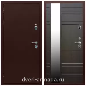 Красивые входные двери, Дверь входная Армада Люкс Антик медь / МДФ 16 мм ФЛЗ-Сити Венге для частного дома с теплоизоляцией