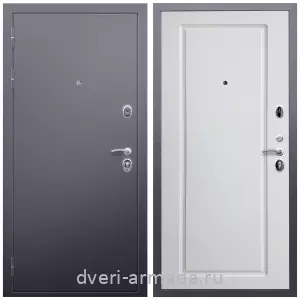 Красивые входные двери, Дверь входная Армада Люкс Антик серебро / МДФ 16 мм ФЛ-119 Белый матовый