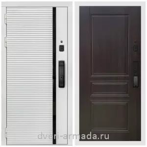 Умная входная смарт-дверь Армада Каскад WHITE МДФ 10 мм Kaadas K9 / МДФ 6 мм ФЛ-243 Эковенге