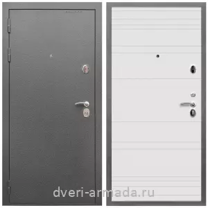 Правые входные двери, Дверь входная Армада Оптима Антик серебро / МДФ 6 мм ФЛ Дуб кантри белый горизонт