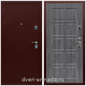 Входные двери Йошкар-Ола, Дверь входная теплая Армада Люкс Антик медь / МДФ 10 мм ФЛ-38 Дуб филадельфия графит с порошковым напылением