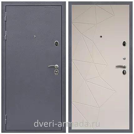 Дверь входная Армада Престиж Антик серебро / МДФ 16 мм ФЛ-139 Какао нубук софт