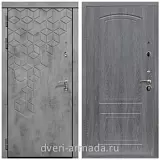 Дверь входная Армада Квадро МДФ 16 мм Бетон тёмный / ФЛ-138 Дуб Филадельфия графит