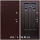 Входные двери Йошкар-Ола, Дверь входная стальная теплая Армада Люкс Антик медь / ФЛ-58 Венге двухконтурная в тамбур