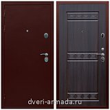 Одностворчатые входные двери, Дверь входная элитная в квартиру стальная Армада Люкс Антик медь / ФЛ-242 Эковенге с панелями
