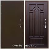 Непромерзающие входные двери, Дверь входная железная уличная в частный дом Армада Термо Молоток коричневый/ ФЛ-58 Венге с терморазрывом