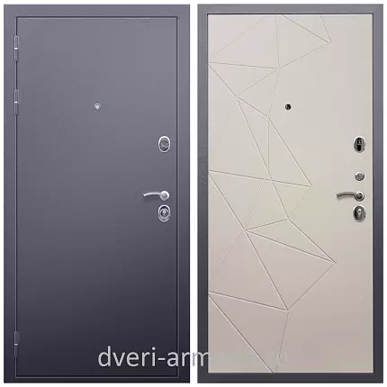 Дверь входная Армада Люкс Антик серебро / ФЛ-139 Какао нубук софт